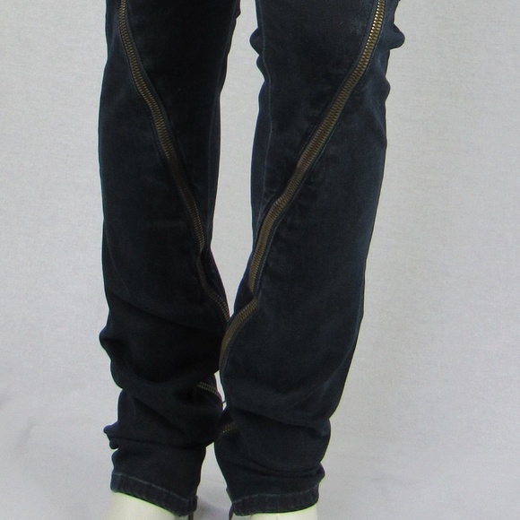 Hudson Lenny Zipper Skinny and Flare Jeans - Picture 5 of 8